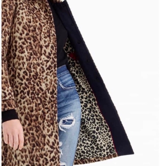 J.crew double leopard overcoat XS - Picture 2 of 12